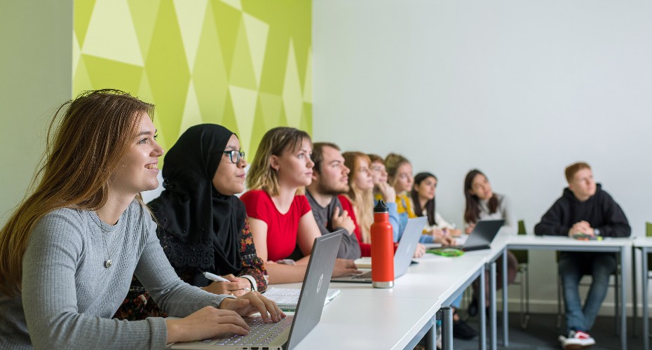 young people in classroom