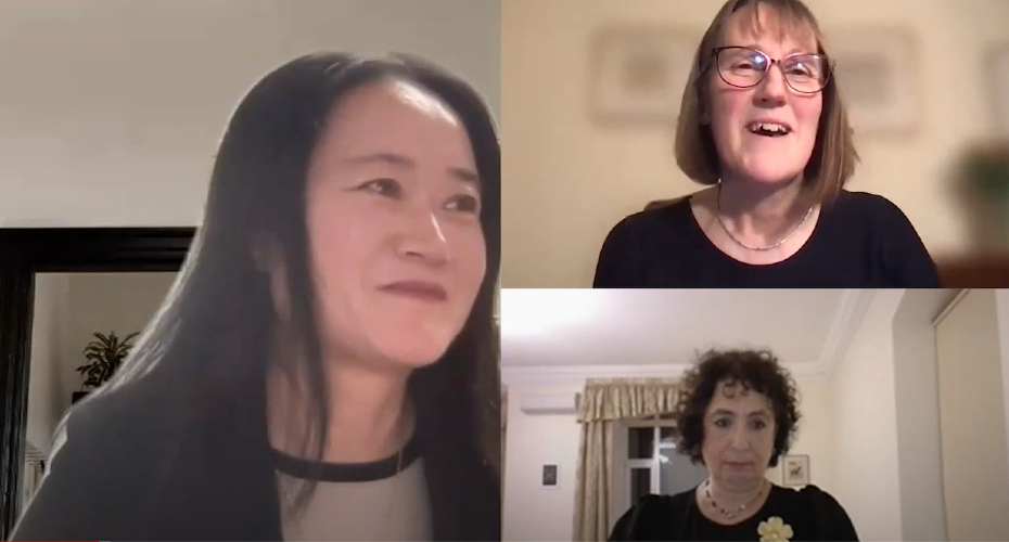 Professor Li Li (left), Professor Melissa Percival (top), and Dame Melinda Simmons.