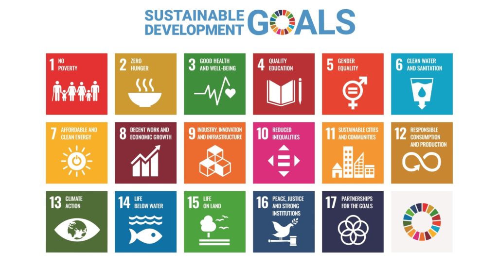A graphic showing the Sustainable Development Goals