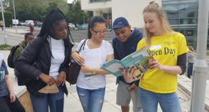 Exeter Scholars on an open day at University of Exeter
