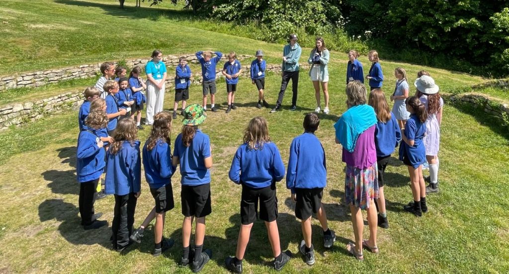 Children standing in a circle at the Festival of Science