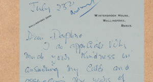 Daphne du Maurier and Agatha Christie