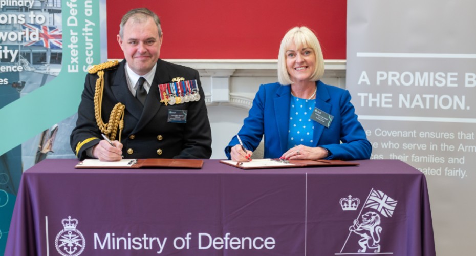 University of Exeter re-pledged commitment to the Armed Forces Covenant