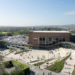 An aerial view of the Piazza on Streatham Campus